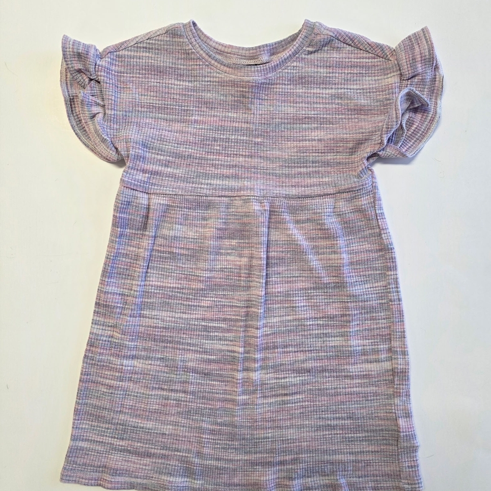 Old Navy Kids Ruffled Sleeve Tee Dress - Lavender Mix
